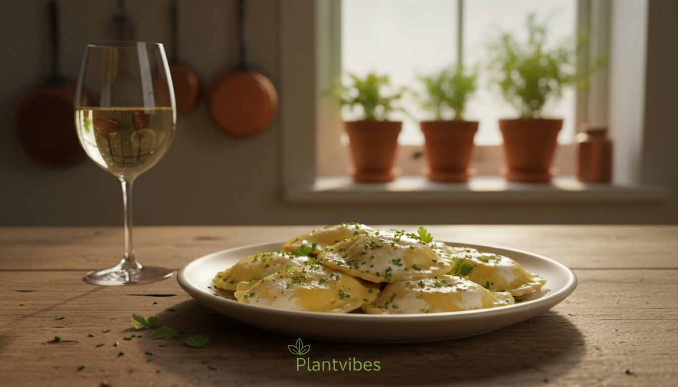 Was passt zu Ravioli mit Ziegenkäse & Zwiebeln?