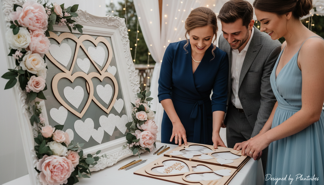 Gästebuch Hochzeit Holzherzen Bilderrahmen 2026: Kreative Rahmenideen