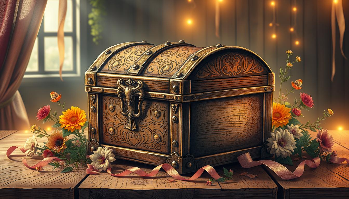 Gezeichnete Schatztruhen – Ideen für Scrapbooks & Tagebücher