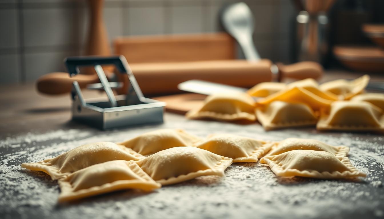 Wie man perfekte quadratische Ravioli mit einem Quadratisch-Ausstecher-Set macht