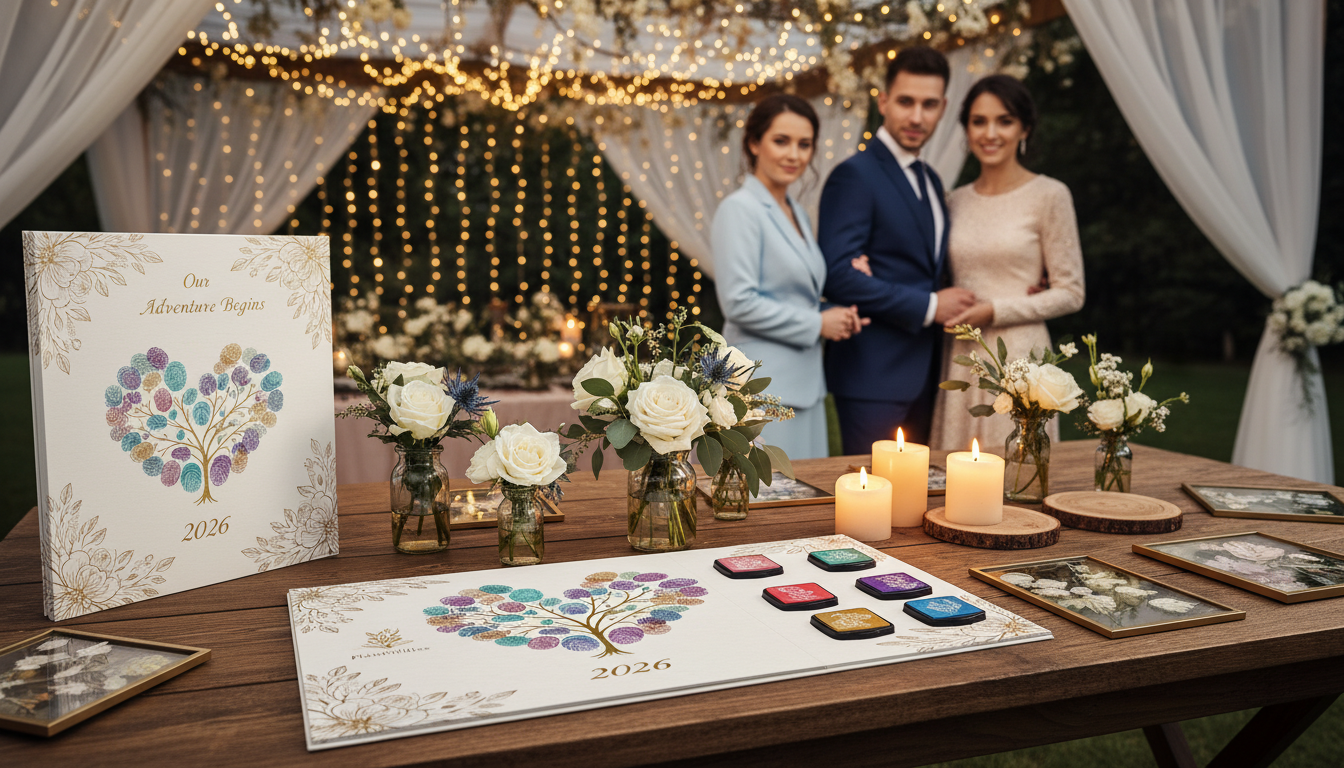 Fingerabdruck-Gästebuch zur Hochzeit – 2026