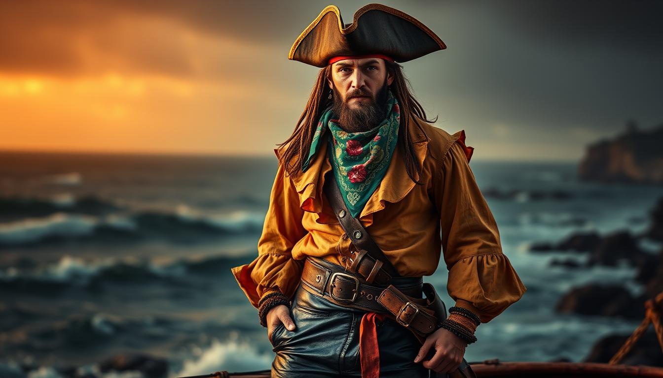 Pirateninspirierte Outfits für Partys, Cosplay und kreative Fotoshoots