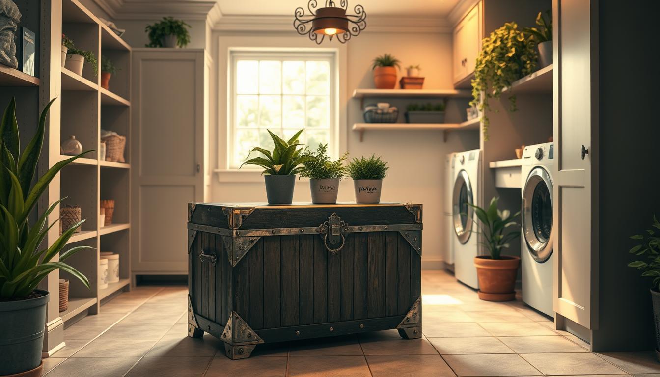 So nutzt du dekorative Schatztruhen zur Organisation deiner Waschküche
