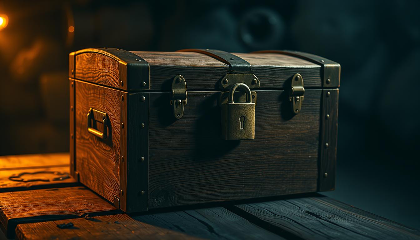 Schatztruhe mit Schloss – sicher & geheimnisvoll