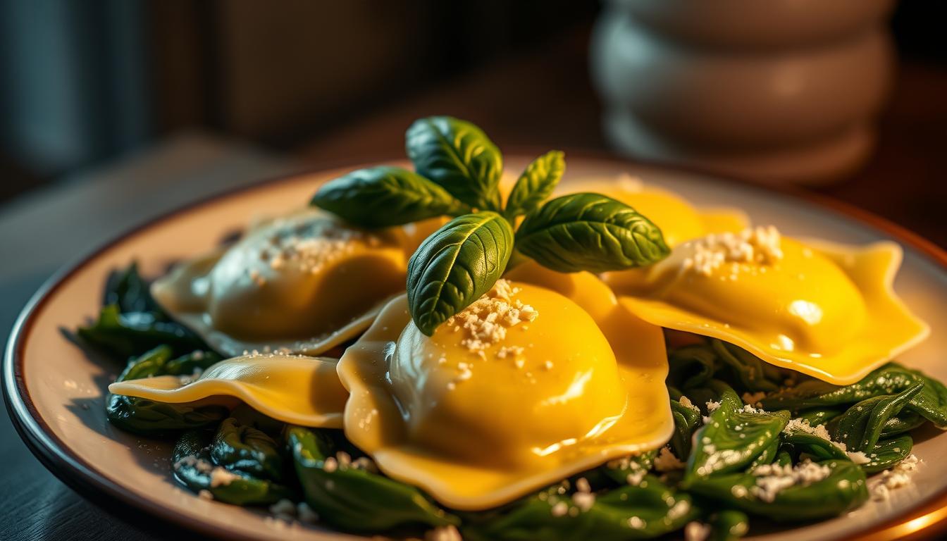 Ravioli mit Spinat – frische Variation italienischer Tradition