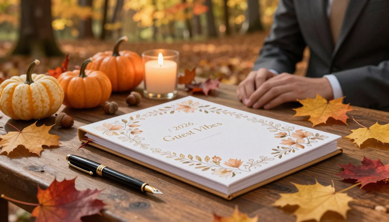 Gästebuch Hochzeit Herbst 2026: Saisonale Ideen