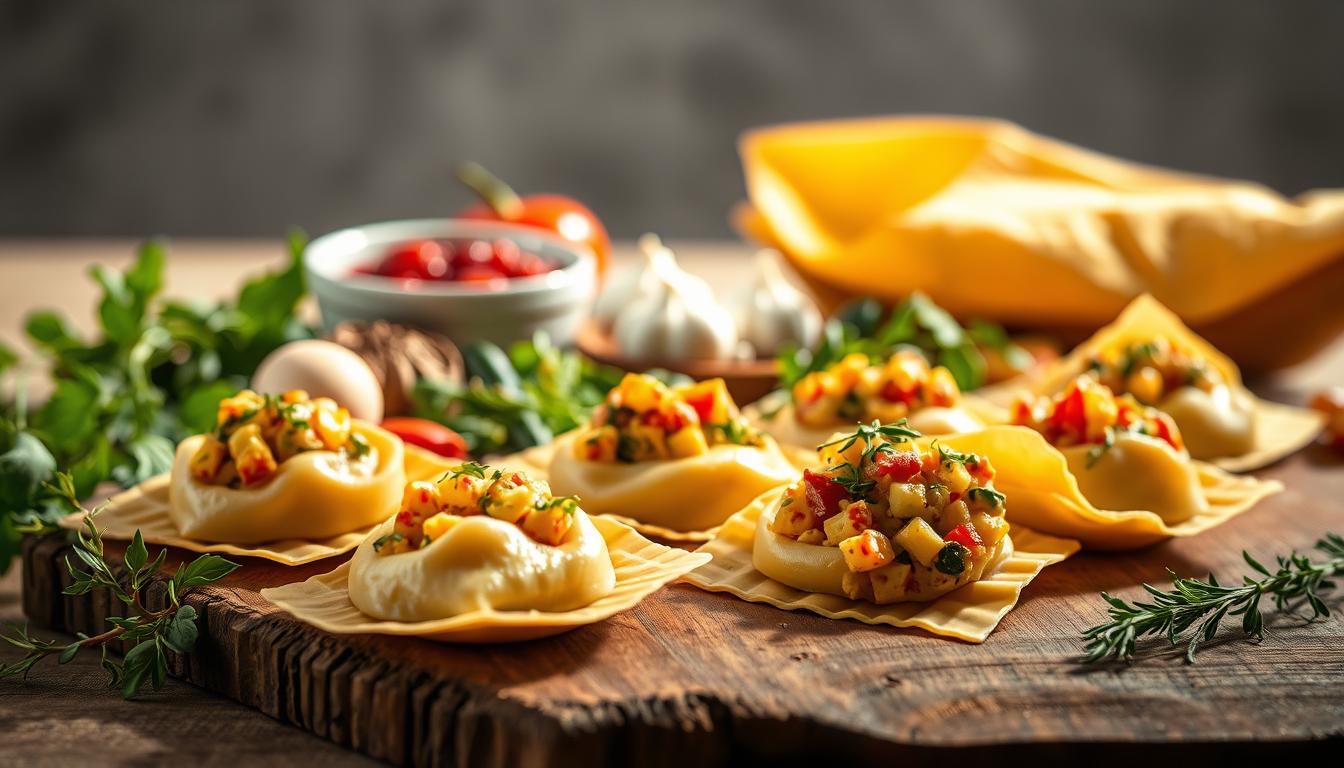 Von Quiche inspirierte Ravioli-Füllungen: Eine kreative Wendung