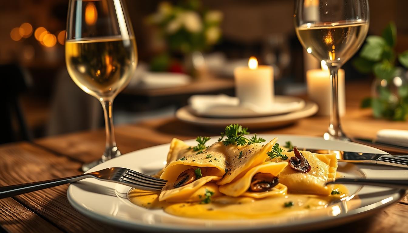 Das perfekte Dinner: Ravioli mit Steinpilzfüllung