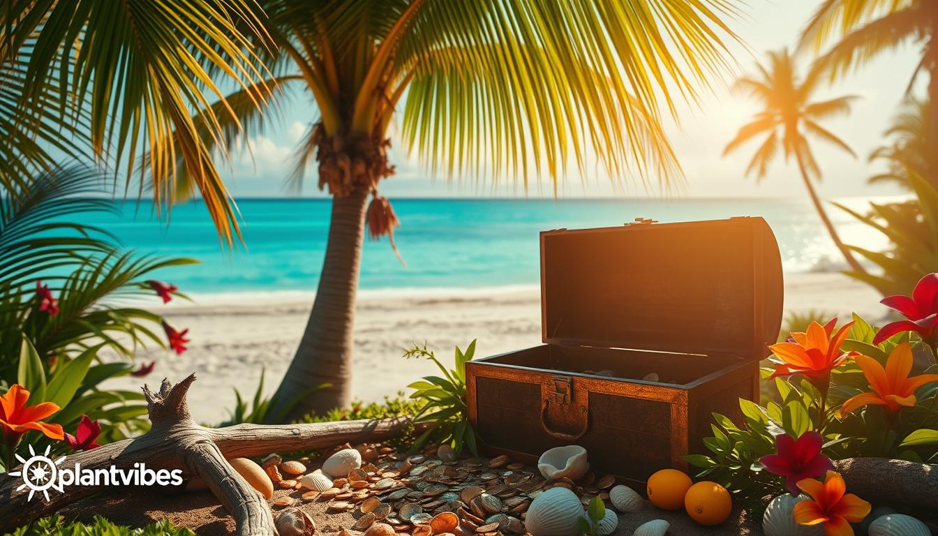 Karibische Dekoideen rund um die Piratenschatztruhe