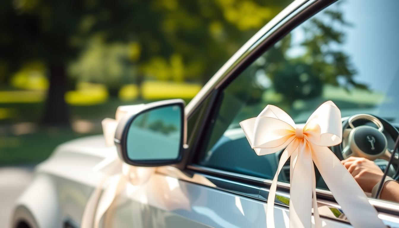 Hochzeitsschleifen ans Auto – aber wann?
