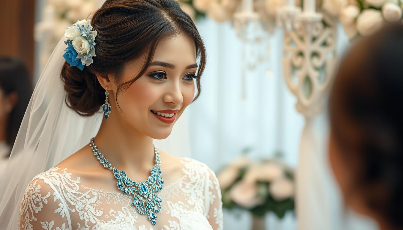 Bedeutung von etwas Blauem zur Hochzeit
