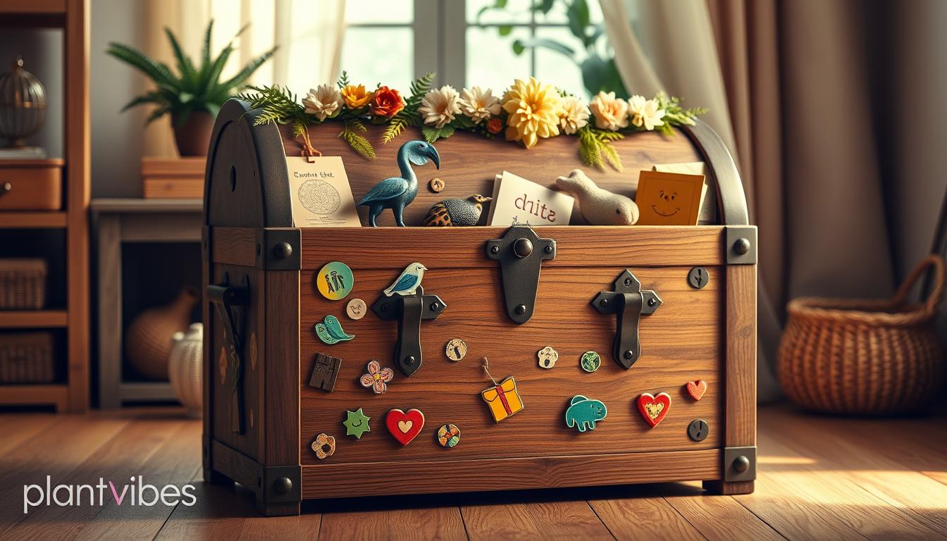 5 kreative Möglichkeiten, eine Holzschatztruhe für Kinder zu dekorieren
