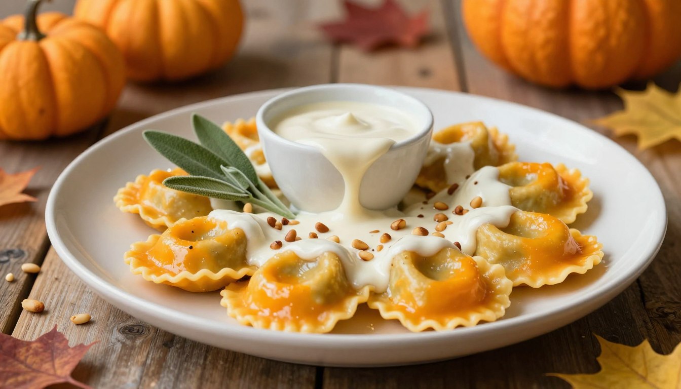 Ravioli mit Kürbisfüllung – herbstlich & cremig