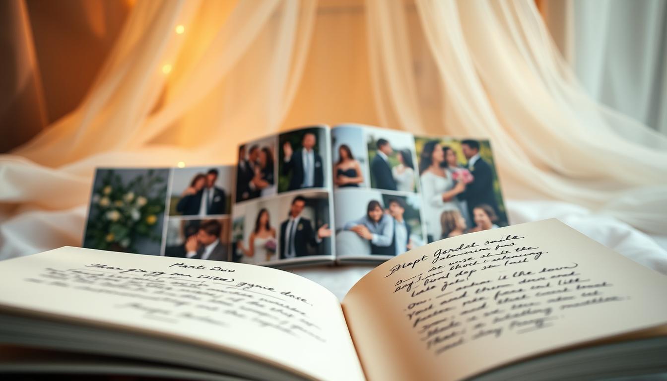 Das perfekte Duo: Fragen und Fotos in Hochzeitsgästebücher kombinieren für ein reichhaltigeres Erleb