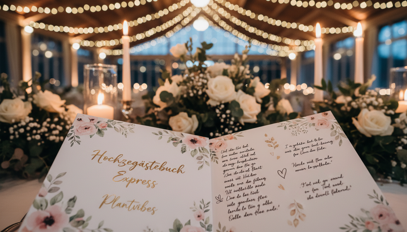 Hochzeitsgästebuch Express – schnelle Lösungen