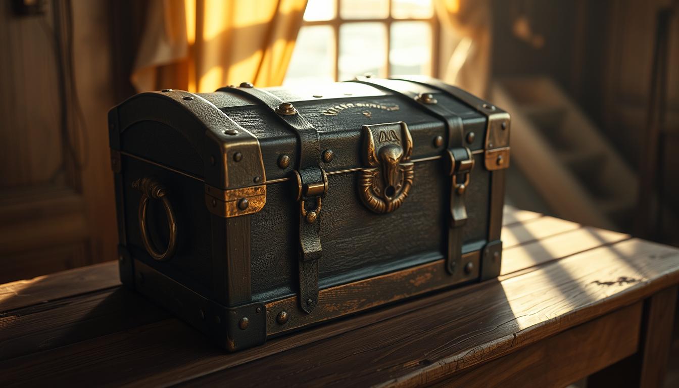 Piraten-Cosplay mit realistischen Schatztruhen als Accessoire