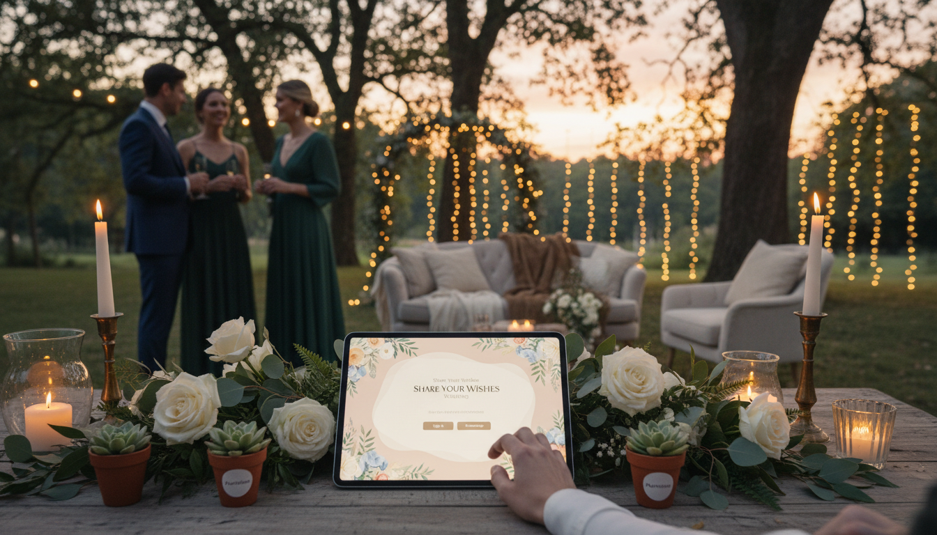 Digitales Gästebuch für die Hochzeit