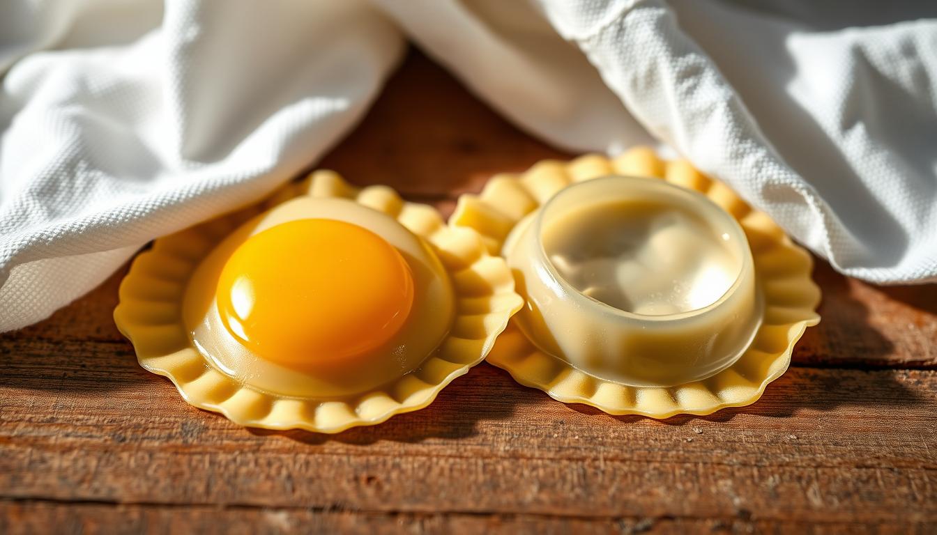 Ei oder Wasser – was verschließt Ravioli besser?