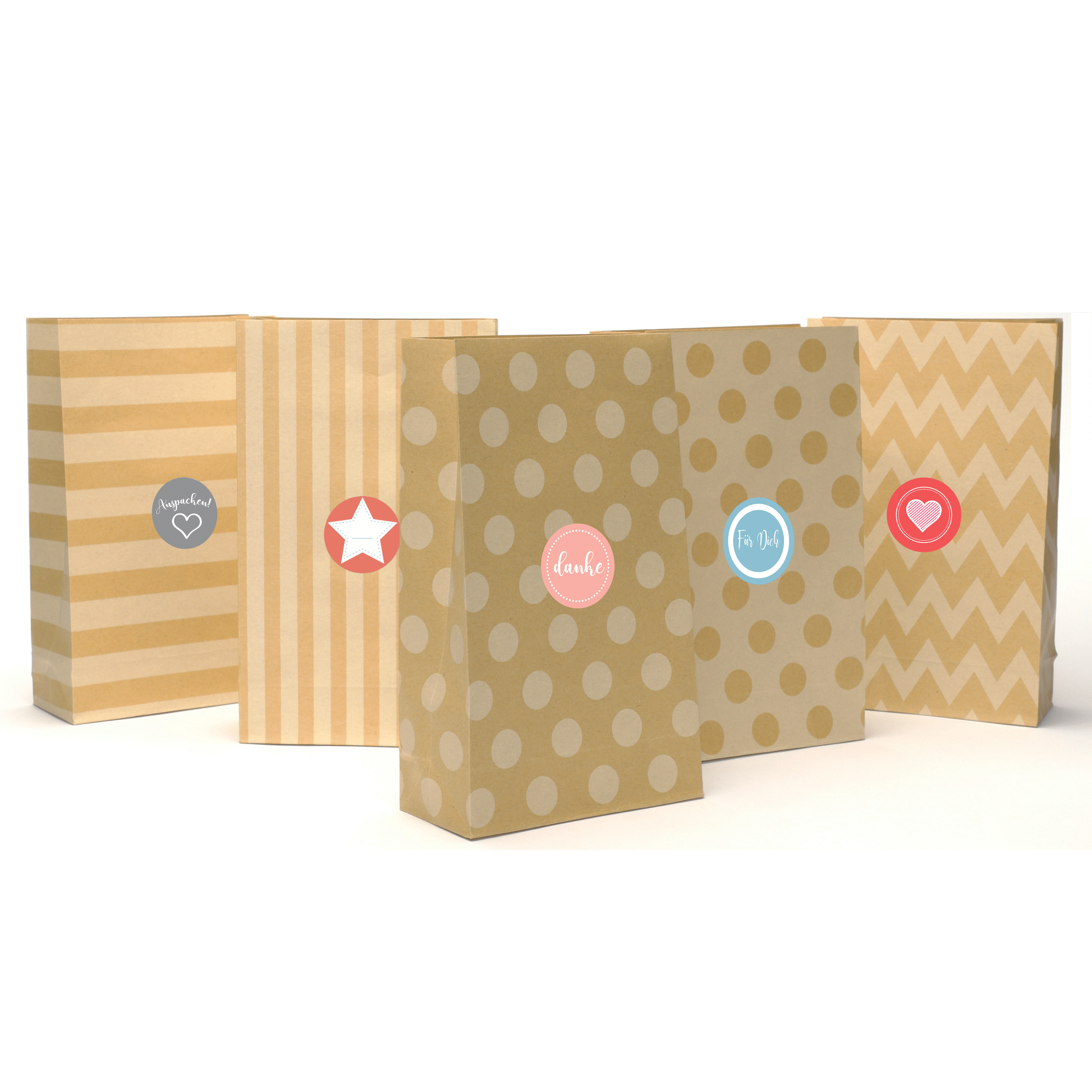 Geschenktüten aus Kraftpapier (24 Stück)