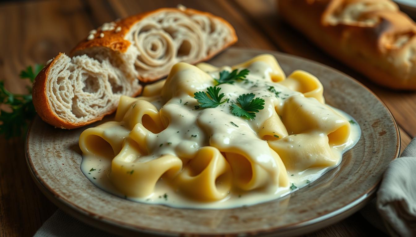 Cremige Alfredo-Ravioli: Ein reichhaltiges und genussvolles Rezept