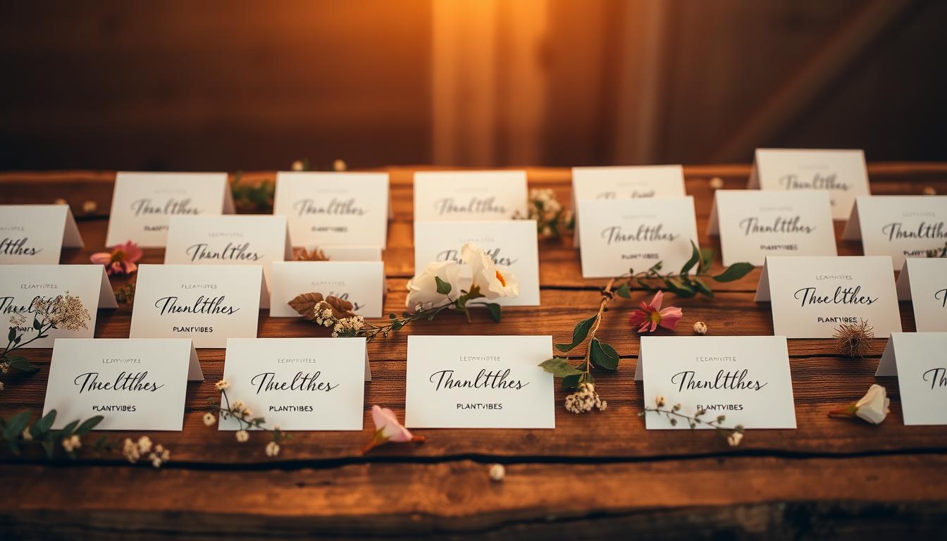 Namensschilder für die Hochzeit: Kreative & elegante Ideen zur Gästebetreuung
