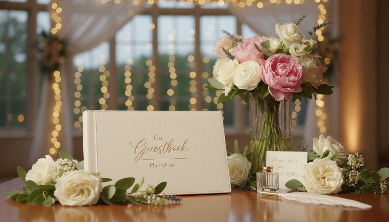 Elegantes Hochzeitsgästebuch gestalten in 2026