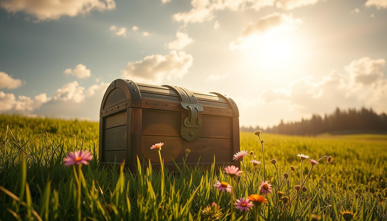 Schatztruhe zu verschenken – Freude teilen