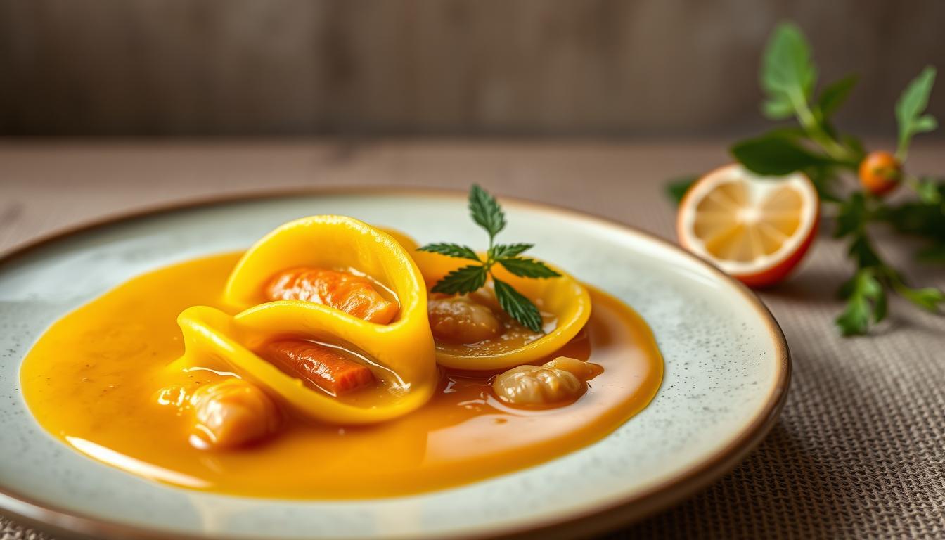 Lachs-Ravioli in Safransauce – ein Hauch von Luxus