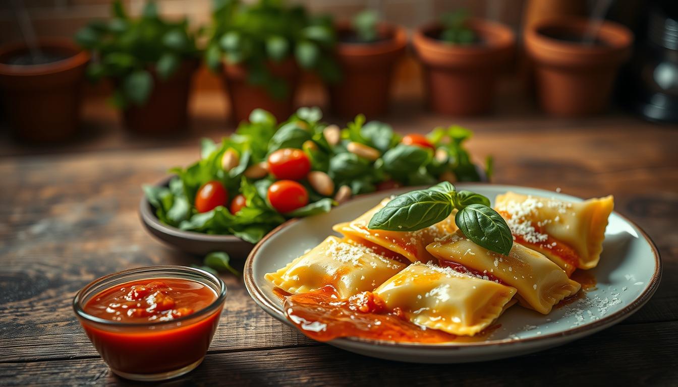 Was passt zu Ravioli?