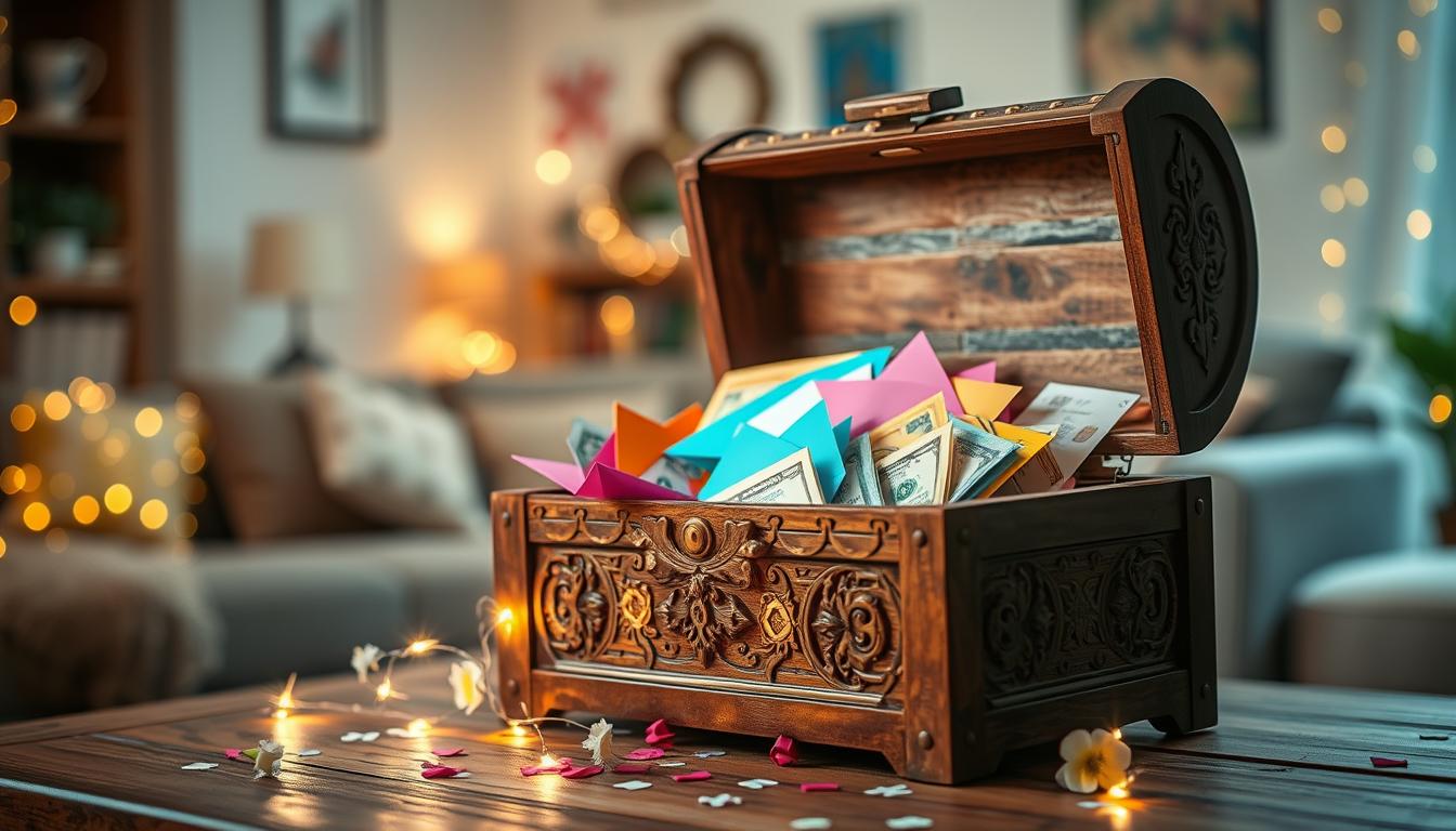Schatztruhe für Geldgeschenke kreativ nutzen