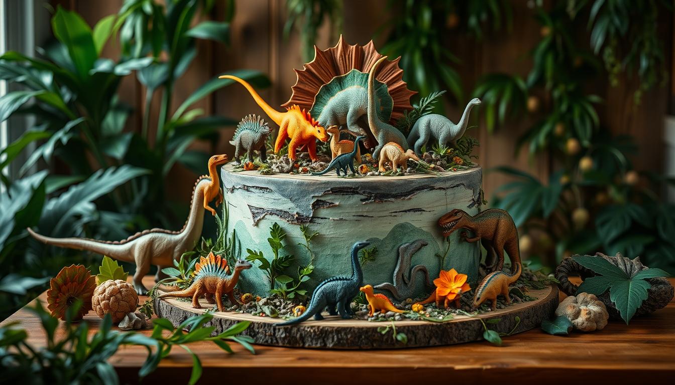 So machst du eine erstaunliche Dinosaurier-Torte für eine Themenparty