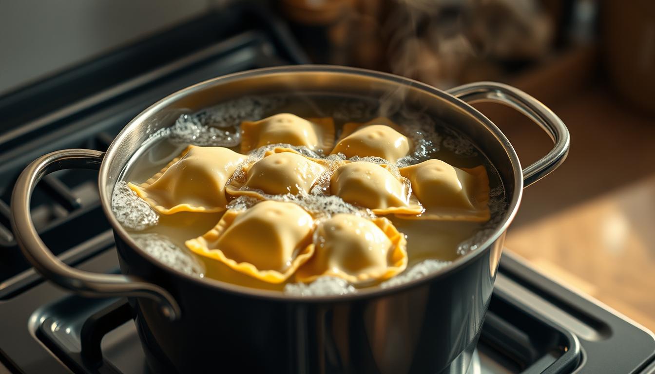 Kocht man Ravioli, bis sie oben schwimmen?