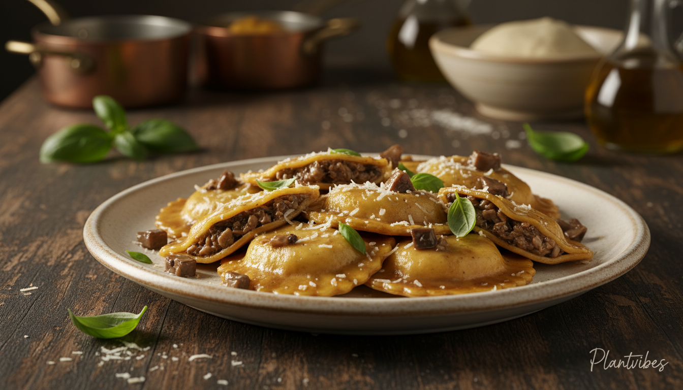 Ravioli mit Steinpilzfüllung – intensiver Genuss