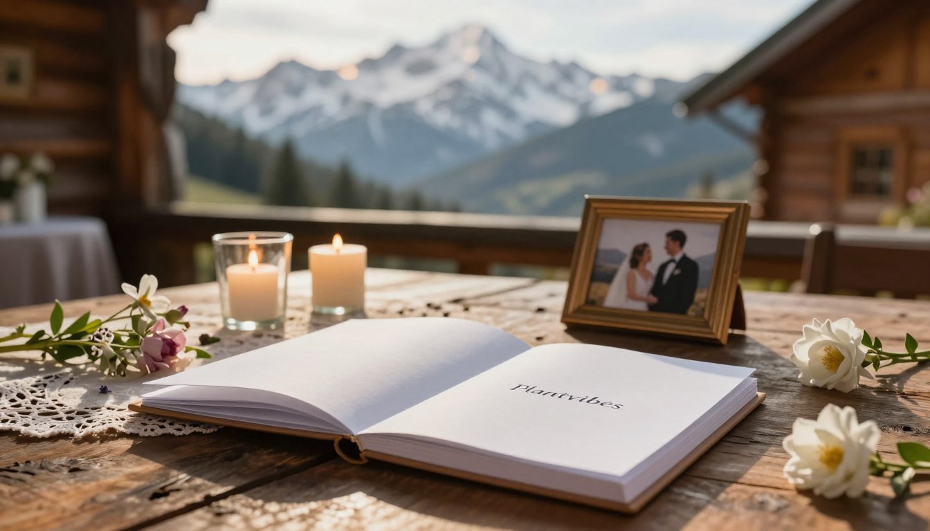 Gästebuch für Hochzeiten in den Bergen