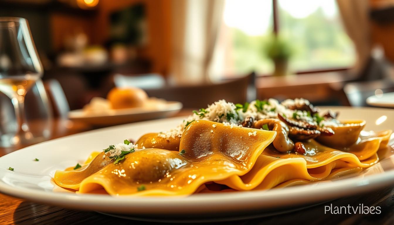 Welche Sauce passt zu Steinpilz-Ravioli?