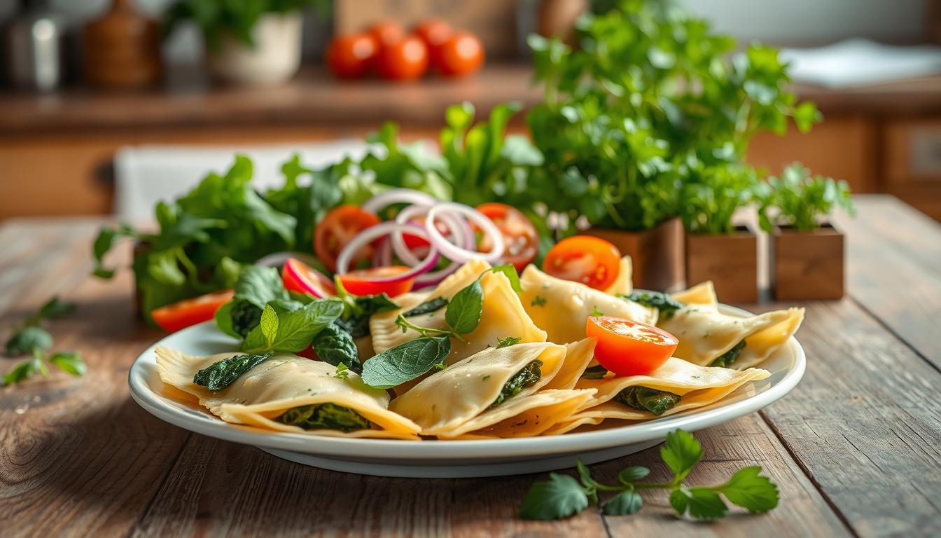 Welcher Salat passt zu Ravioli?