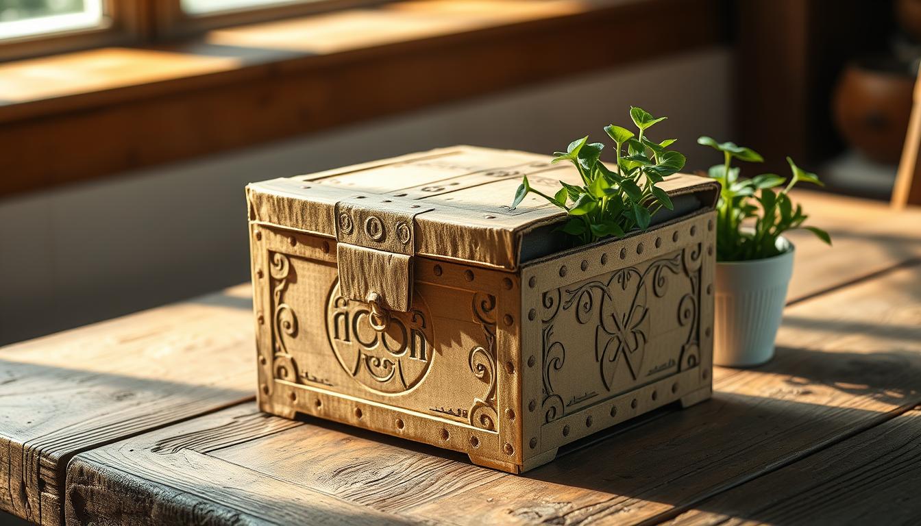 Schatztruhe aus Karton – kreative Bastelideen