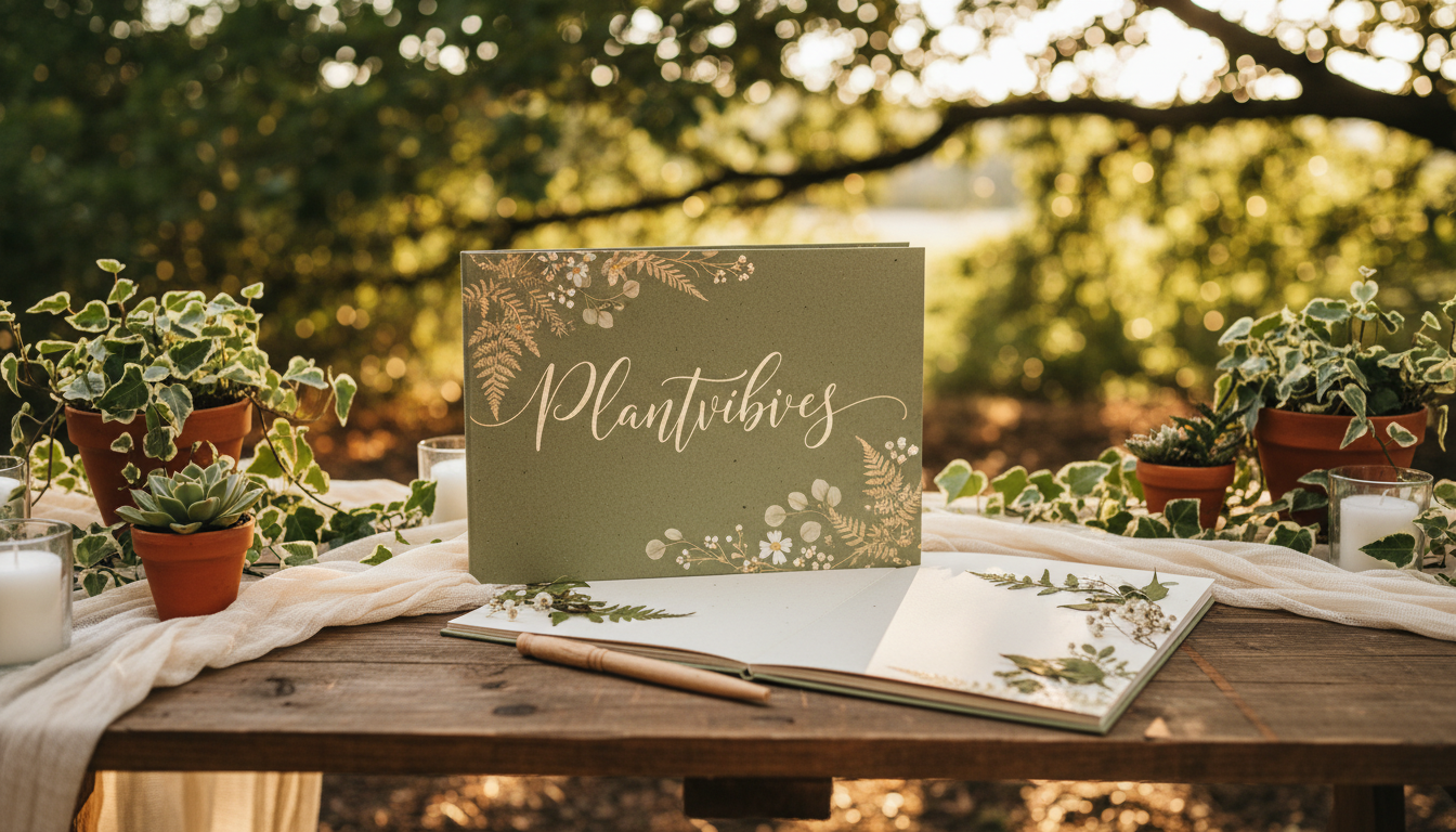 Gästebuch Hochzeit Grün 2026: Natürliche Designideen für eure Hochzeit