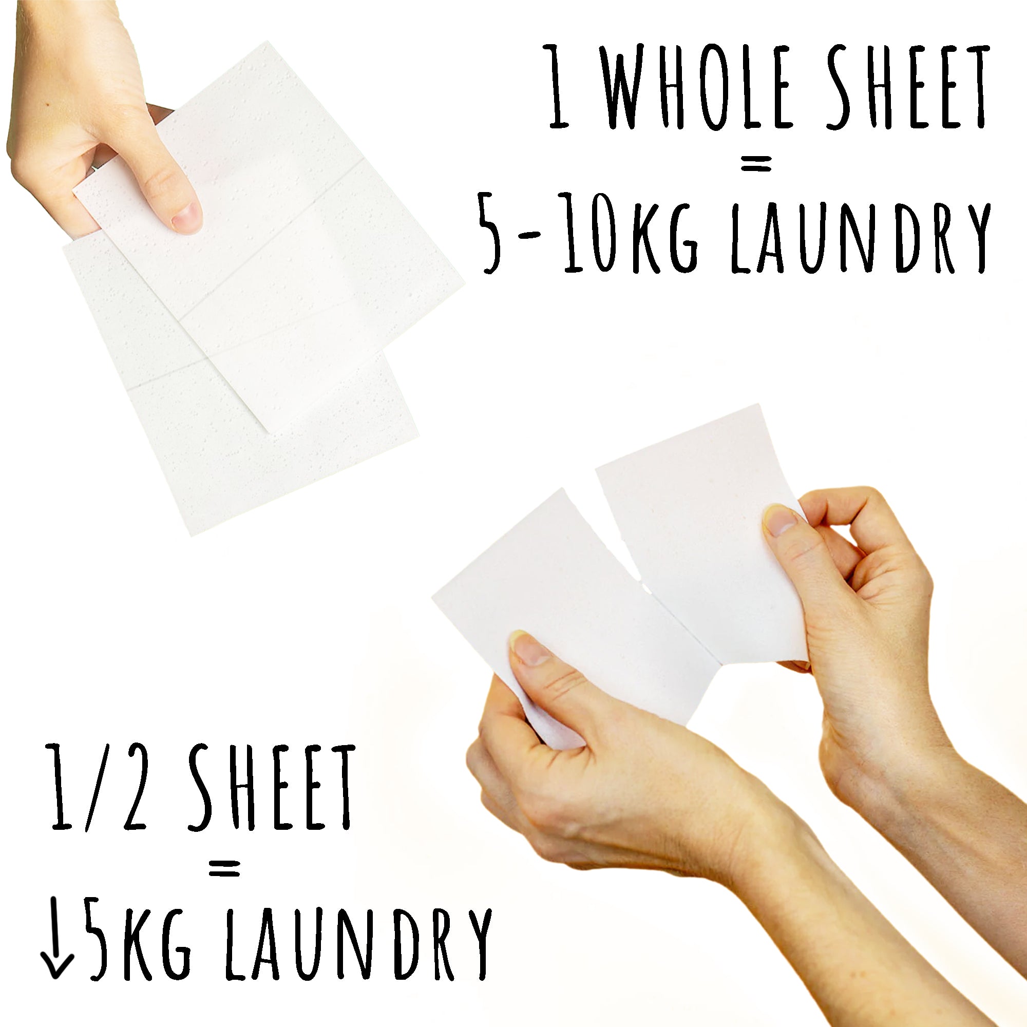 Biologisch Abbaubar Waschmittel Blätter - Laundry Detergent Sheets Streifen Blatt Umweltfreundlich - Perfekt zum Fleckenentferner Kleidung