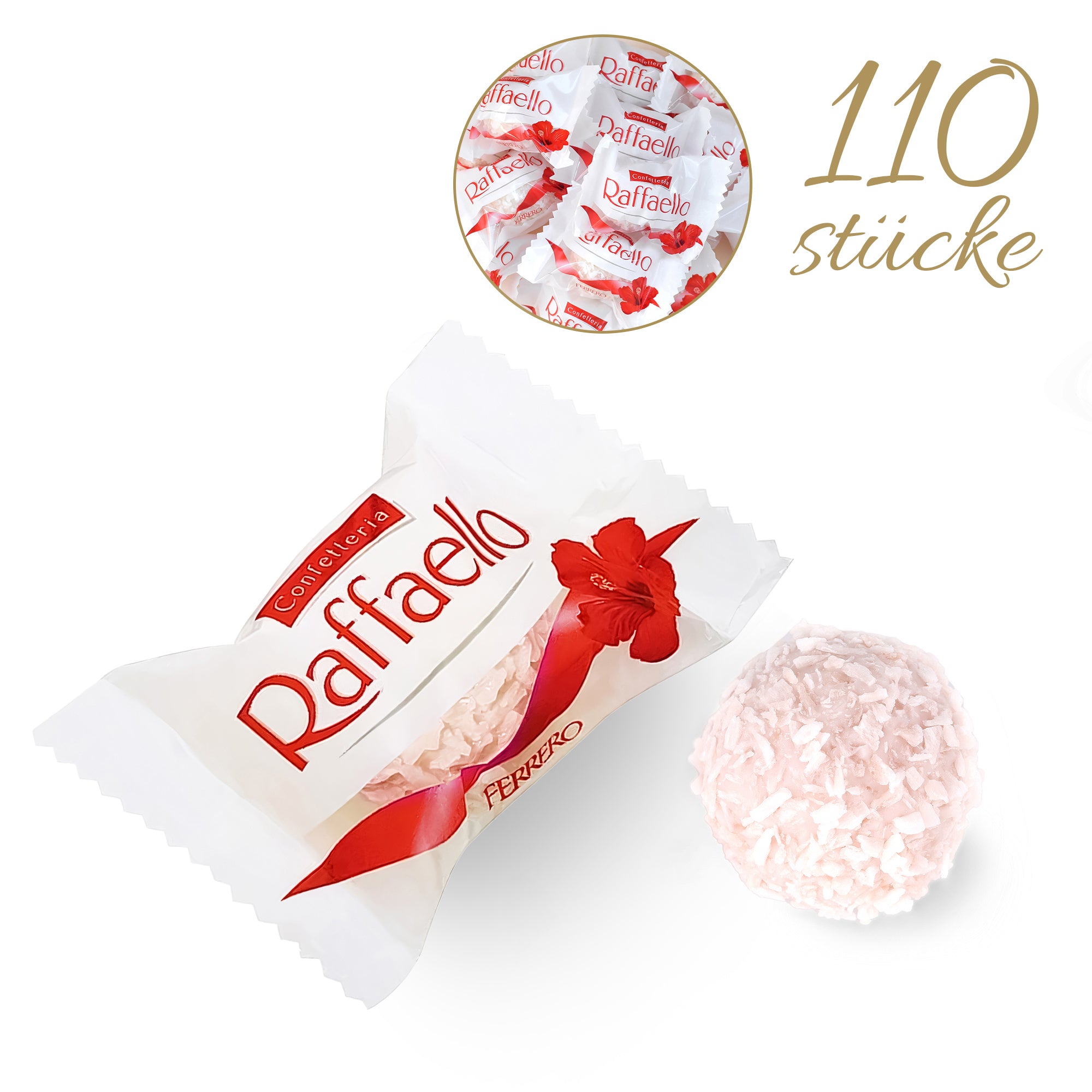 gefüllt mit 110stk Raffaello