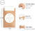 Plantvibes 100 Umschläge & 100 Freudentränen Sticker aus Papier im Vintage-Stil für die Hochzeit, CO2 neutrale kleine Papiertüten mit Aufklebern